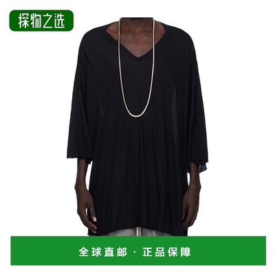 香港直邮Rick Owens V领T恤 RU02E1279UC