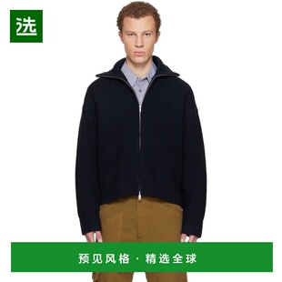 1h可退 香港直邮Studio Nicholson 男士 海军蓝 Sandos Knit 毛衣