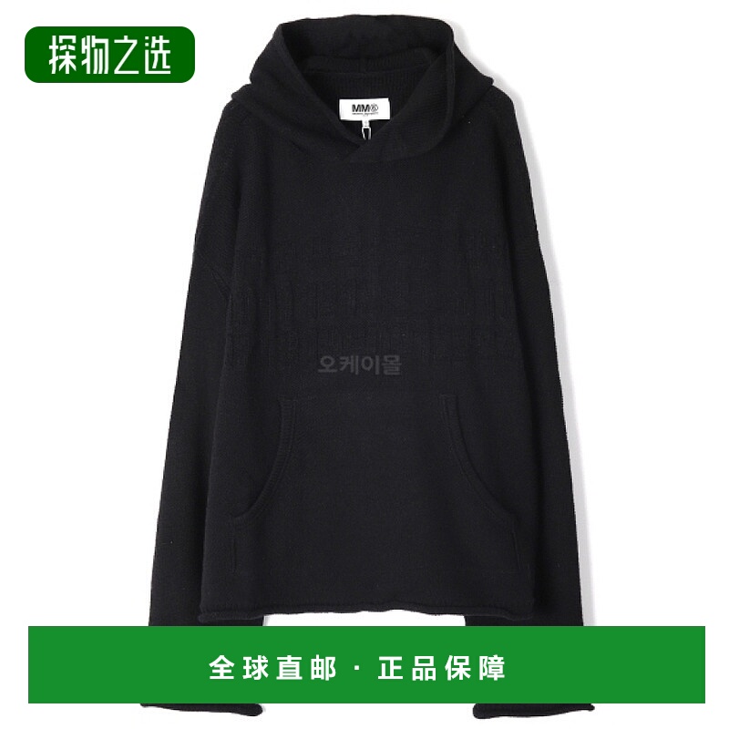 韩国直邮MM6 S52GP0150 S18286 900J 连帽拉链衫 毛腈混纺
