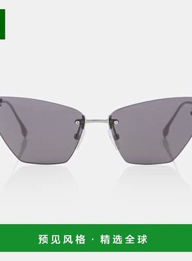 1h可退 香港直邮Fendi 芬迪 女士 猫眼太阳眼镜 grey灰色 舒适时