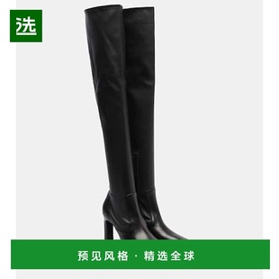 香港直邮TOTÊME 舒适时尚 女士 black黑色 皮质过膝靴子 1h可退