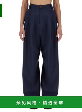 1h可退 香港直邮Alysi 女士 帆布长裤 153168A3232IN blue蓝色 舒