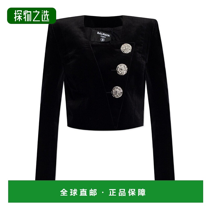 香港直邮Balmain 长袖方领休闲夹克 BF0SD080CE31