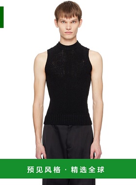 1h可退 香港直邮Jil Sander 吉尔·桑达 男士 黑色圆领背心 J21NC