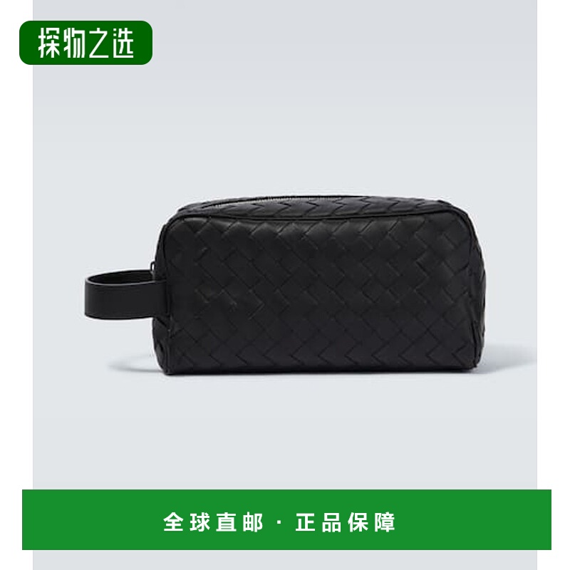 1h可退 香港直邮Bottega Veneta 葆蝶家 男士 编织皮革洗漱包 000