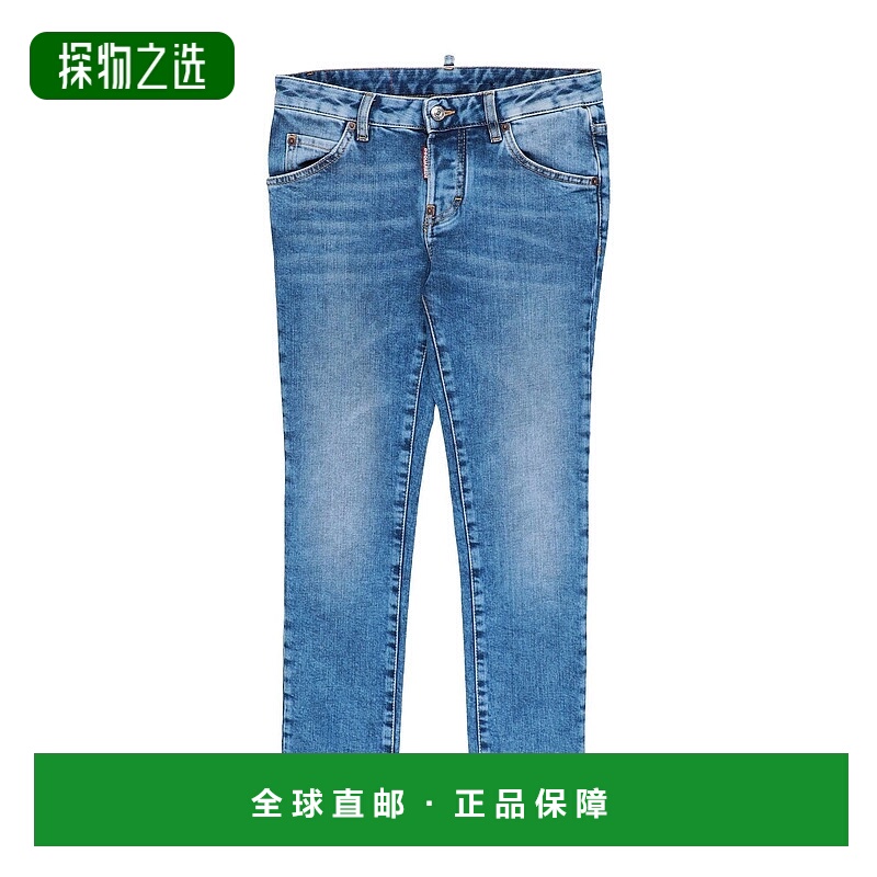 香港直邮Dsquared2 二次方 女士 牛仔长裤 blue蓝色 舒适时尚