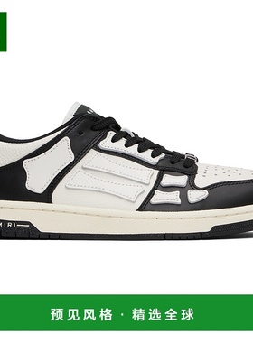 1h可退 香港直邮AMIRI 男士 黑色 & 白色 Skel Top Low 运动鞋 AM