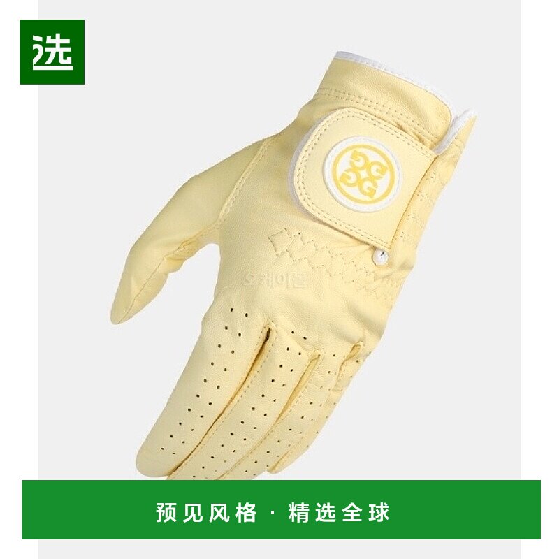 韩国直邮G/Fore手套男款G4MC0G57-SUNSHINE黄色徽标简约时尚保暖