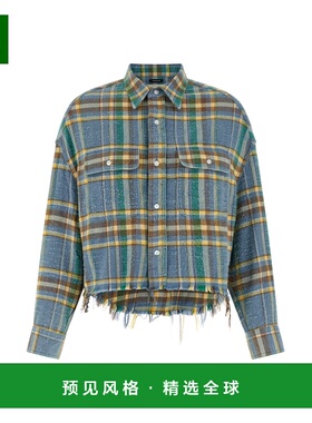 1h可退 香港直邮R13 女士 流苏衬衫 R13W7298R658BLIGHTBLUEPLA