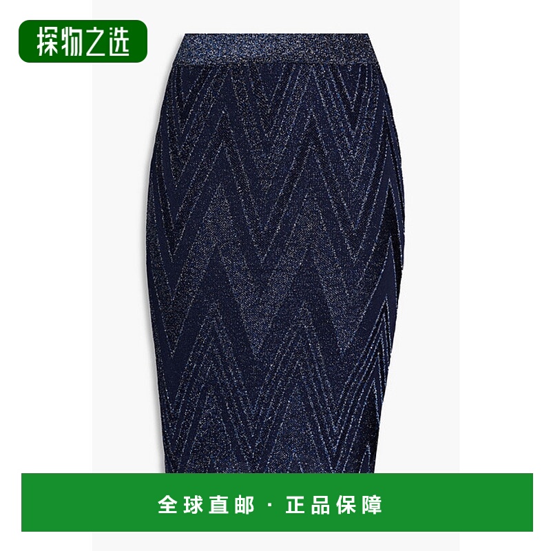 香港直邮MISSONI 米索尼 女士 金属感钩花半身裙 DS22WH08BK017R