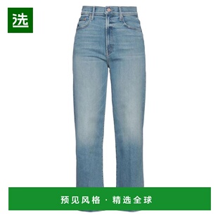 1h可退 【美国直邮】mother女士牛仔裤高腰弹力徽标褪色水洗休闲