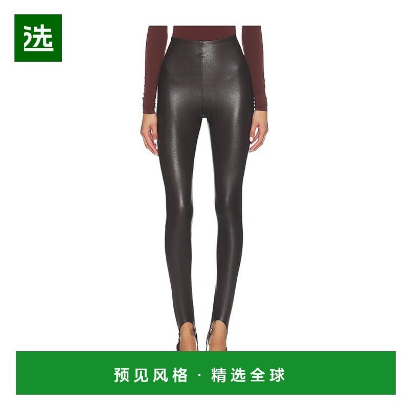 1h可退 香港直邮COMMANDO 女士 仿皮踩脚打底裤 SLG116 brown棕色,女装/女士精品,休闲裤,淘宝优惠券,粉丝福利购,淘宝优惠卷