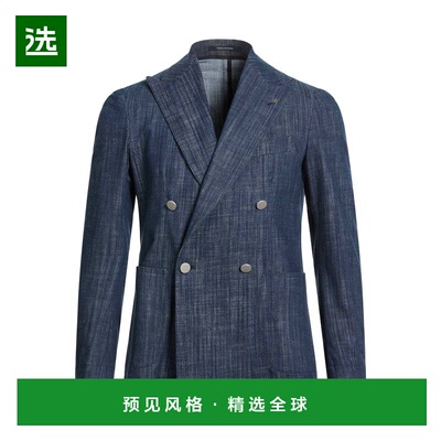 1h可退 香港直邮Tagliatore 男士 西装外套 blue蓝色 舒适时尚