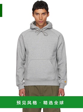 香港直邮CARHARTT WIP 男士 灰色 Chase 连帽衫 I033661抓绒卫衣