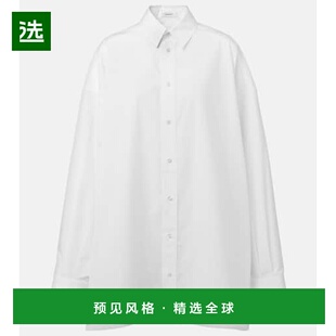 1h可退 香港直邮wardrobenyc 女士 宽松款棉府绸衬衫式连衣裙