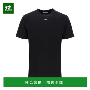 欧洲直邮off T恤时尚 white 上装 百搭舒适减龄流行穿 男士 1h可退