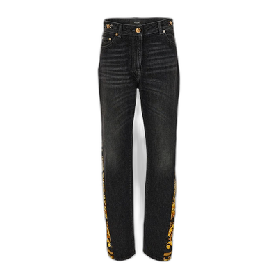 香港直邮Versace 腰带袢牛仔裤 10162581A11635范思哲直筒裤