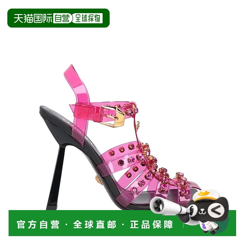 1h可退 香港直邮Versace 范思哲 女士 凉鞋 pink粉色 舒适时尚