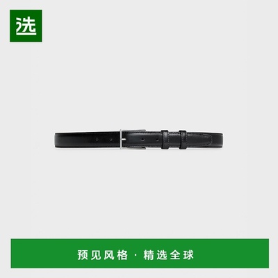 欧洲直邮CELINE 赛琳黑色光滑小皮革腰带皮带