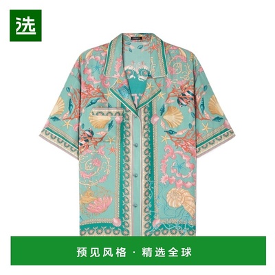 香港直邮Versace Underwater Barocco真丝衬衫 10189281A14746