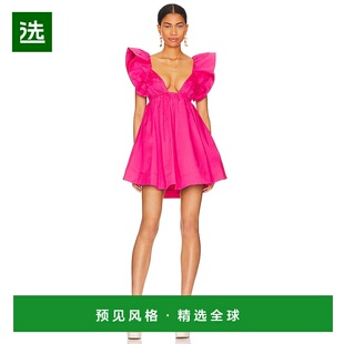 1h可退 香港直邮For Love & Lemons 女士 Clementine 迷你连衣裙