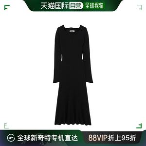 香港直邮Victoria Beckham Circle拼接弹力中长连衣裙 1423KDR00