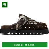 1h可退 SSENSE独家发售棕色金属孔眼乐福 Pulla 美国直邮 Toga