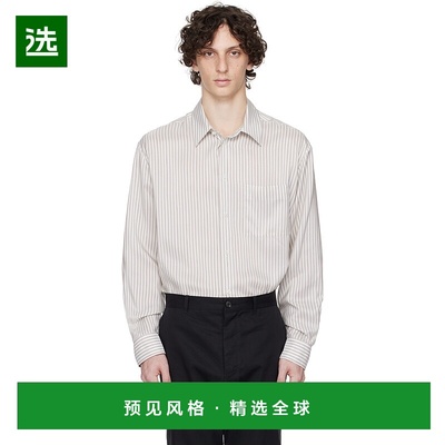 1h可退 香港直邮The Row 男士 白色 & 灰色 Feme 衬衫 944W3844