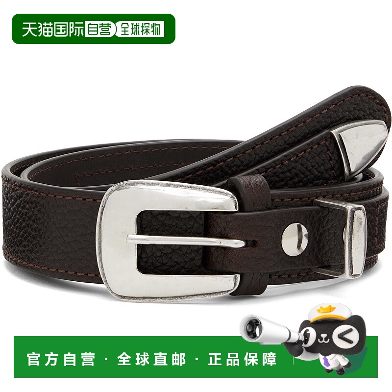 1h可退 香港直邮Lemaire 男士 棕色 Minimal Western 腰带 AC1181