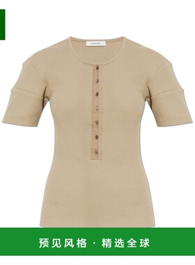 香港直邮LEMAIRE 女士T恤 TS0005LJ1030GR609 SS2026 米白色