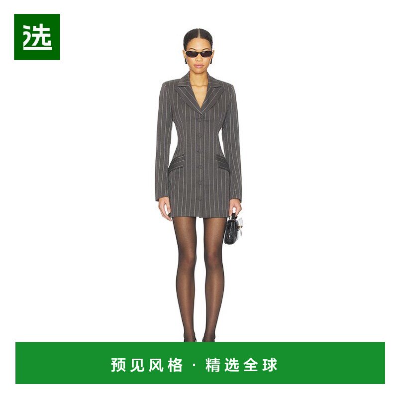 1h可退 香港直邮Fleur Du Mal 女士 Maxwell 西装连衣裙 DR0697