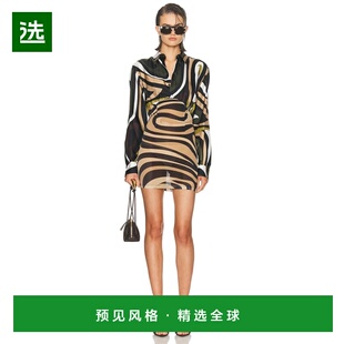 1h可退 香港直邮Emilio Pucci 璞琪 女士 长袖迷你连衣裙 5HRG135