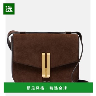 1h可退 香港直邮DeMellier 女士 Vancouver 绒面革肩包 brown棕色