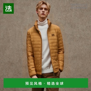 欧洲直邮PATAGONIA 纳米蓬松土黄色聚酯男士羽绒服