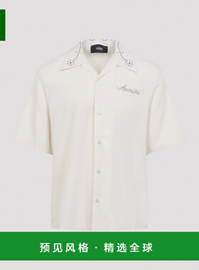 1h可退 香港直邮AMIRI 男士衬衫 AMTOSH1013IVORY SS2026 卡其色