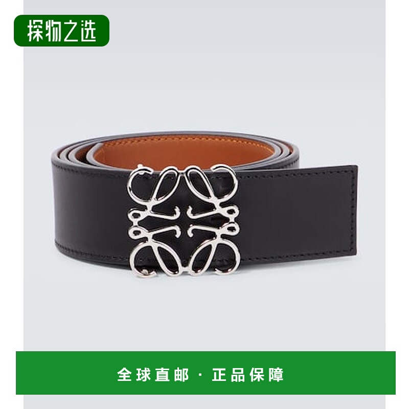 香港直邮LOEWE 罗意威 男士 Anagram 双面皮带腰带
