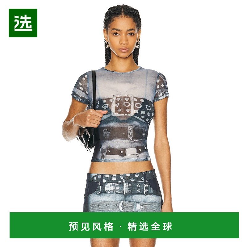 1h可退 香港直邮Miaou 女士 迷你T恤 7026PM2BEL 舒适时尚,女装/女士精品,T恤,淘宝优惠券,粉丝福利购,淘宝优惠卷