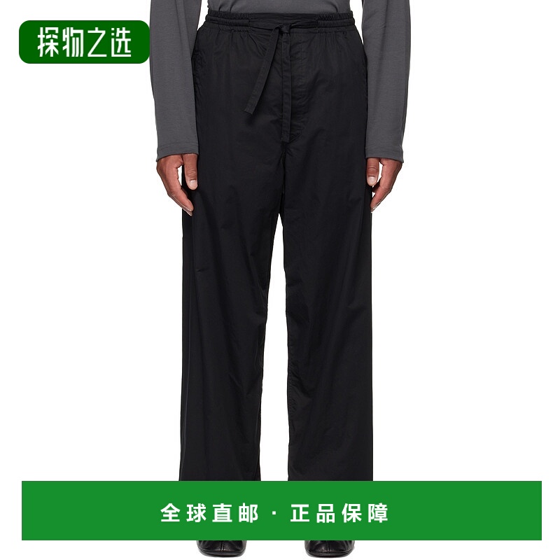 1h可退 香港直邮Lemaire 男士 黑色 Pyjama 长裤 PA1211LF1207