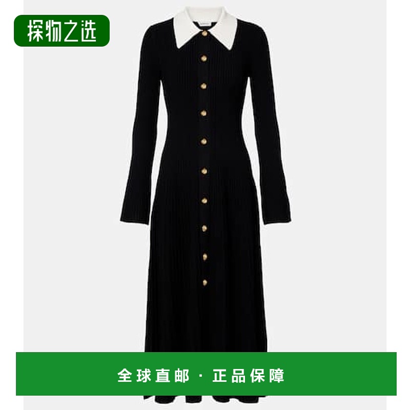 香港直邮Simkhai 女士 Philippa 衬衫式连衣裙 black黑色 舒适时