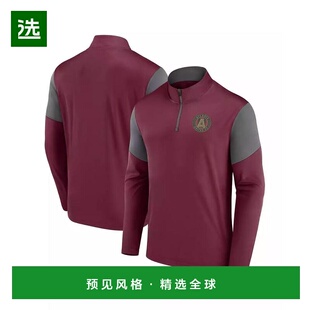 1h可退 【美国直邮】Fanatics 男士红色亚特兰大联队徽标四分之一