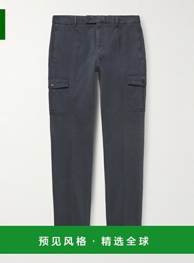 1h可退 香港直邮Slowear 男士 Venezia 1951 修身锥形件染棉混纺