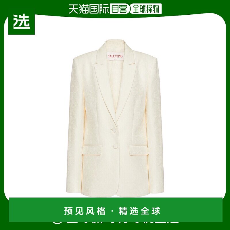 【99新未使用】香港直邮Valentino 印花绉纱西装外套 4B3CE3M58G5