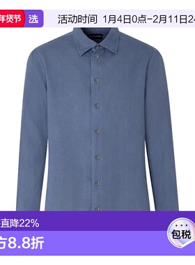 香港直邮Emporio Armani 长袖衬衫 EM000099AF15799阿玛尼亚麻