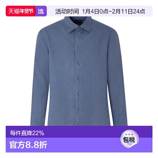 香港直邮Emporio Armani 长袖衬衫 EM000099AF15799阿玛尼亚麻