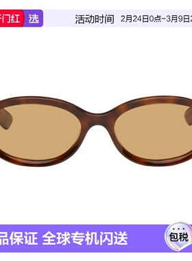 1h可退 香港直邮RETROSUPERFUTURE 男士 棕色 Parola 太阳镜 8P9