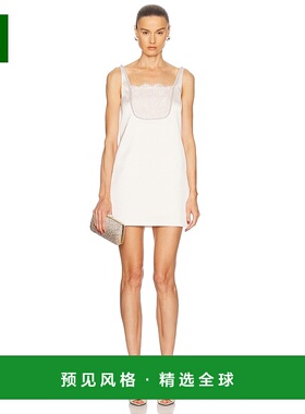 1h可退 香港直邮Self-Portrait 女士 缎面蝴蝶结迷你连衣裙 SS250