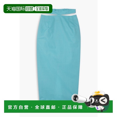 1h可退 香港直邮Jacquemus 女士 Valerie 剪口羊毛中长半身裙 213