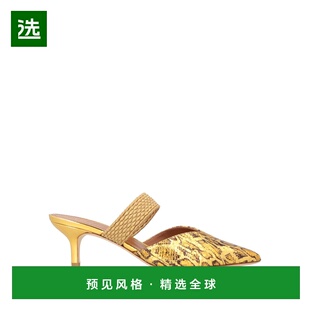 1h可退 香港直邮Malone Souliers 女士 Mules 木屐 metal金属色