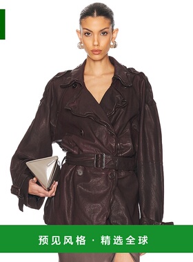 1h可退 香港直邮Acne Studios 艾克妮 女士 Lolu 皮革夹克 A70188