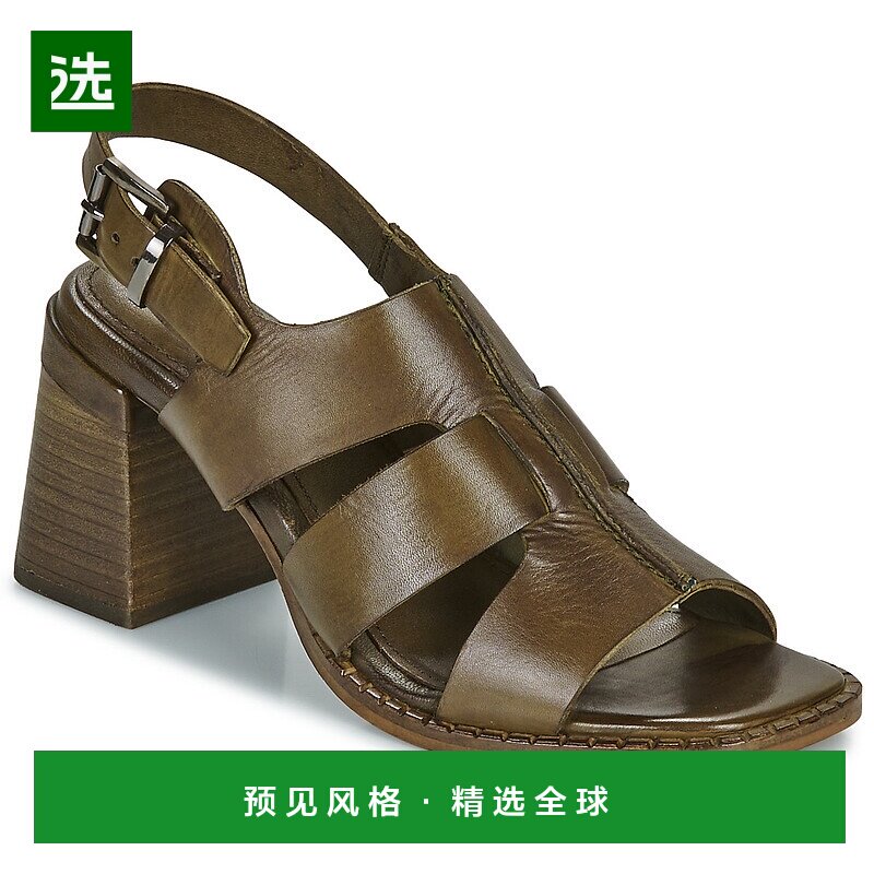 欧洲直邮Regard 女士 凉鞋 ET.ELA V2 CRUST GREEN OLIVE罗马鞋